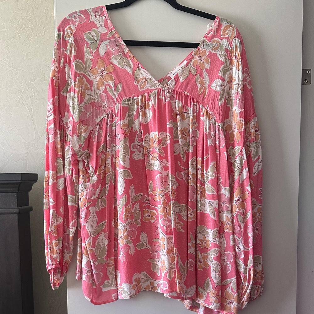 Floral Pink Women's Top